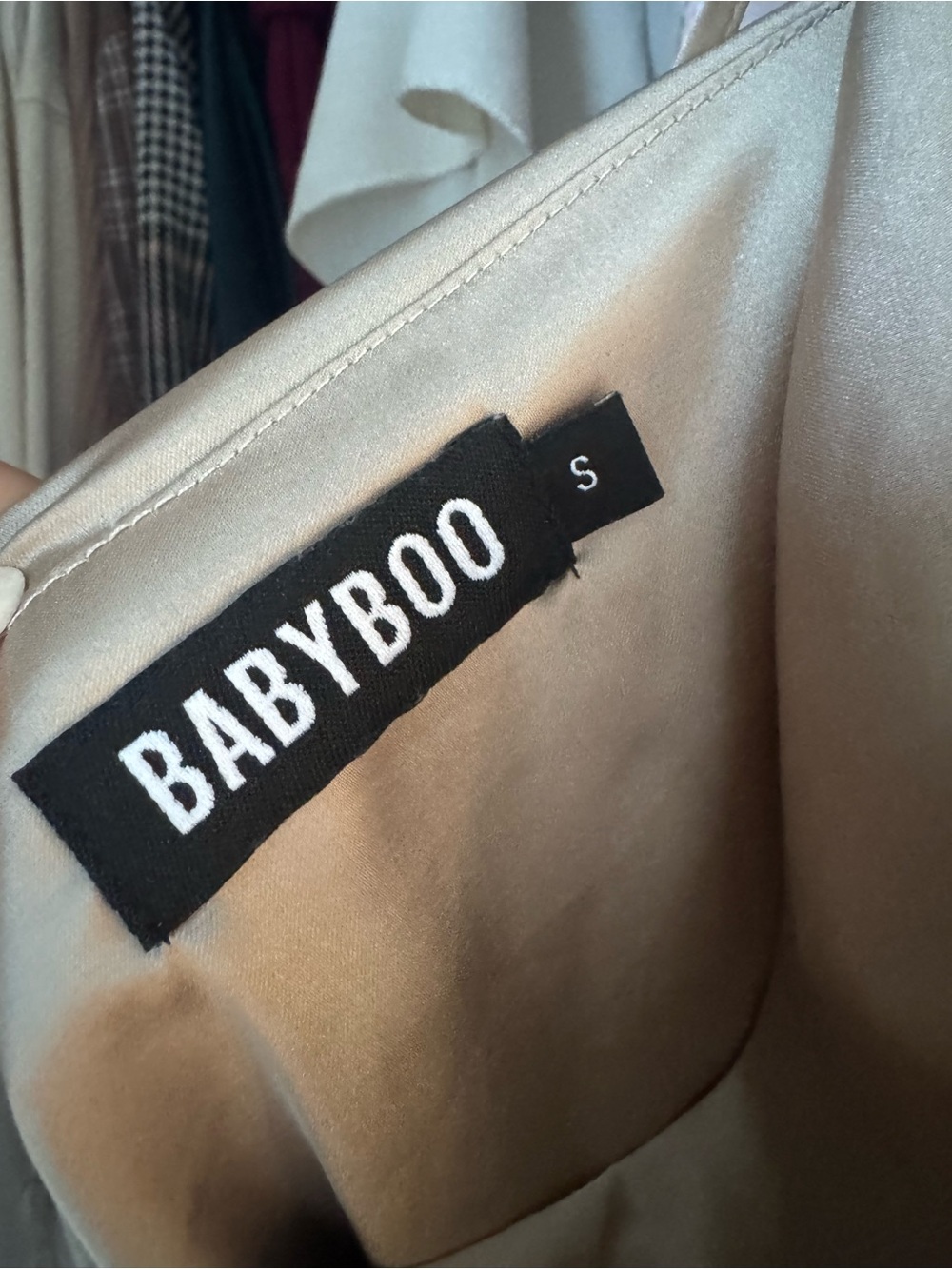 Avery Mini Dress by BABYBOO in Champagne - Picture 2 of 2